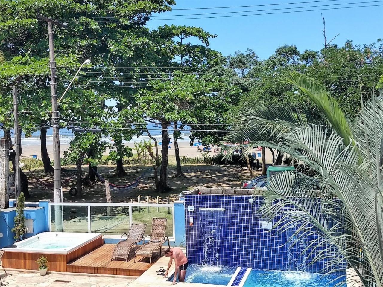 Pousada Vistazul - Piscina Climatizada - Pe Na Areia Bertioga Dış mekan fotoğraf