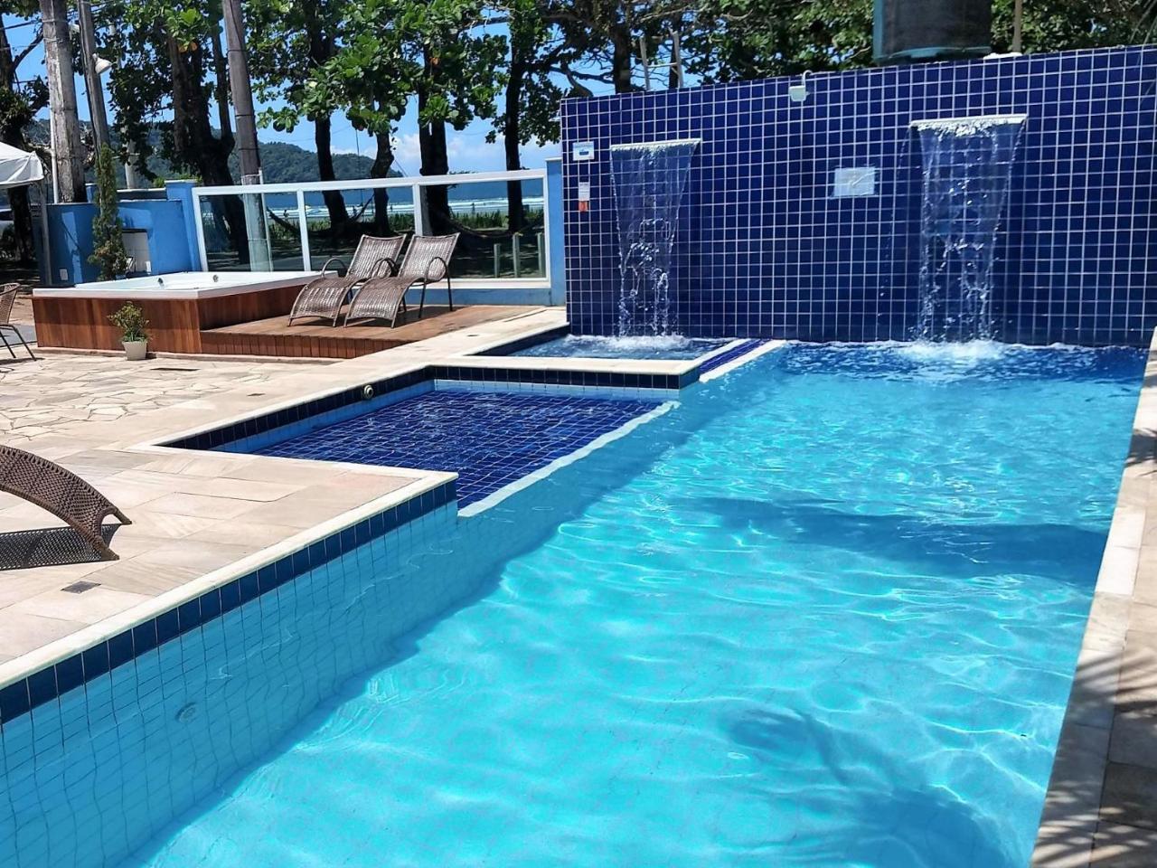 Pousada Vistazul - Piscina Climatizada - Pe Na Areia Bertioga Dış mekan fotoğraf